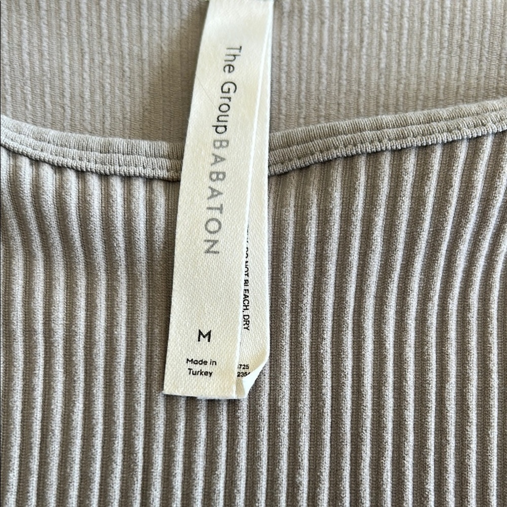 Babaton Grey/Taupe Fitted Ribbed Bodysuit - Picture 4 of 5